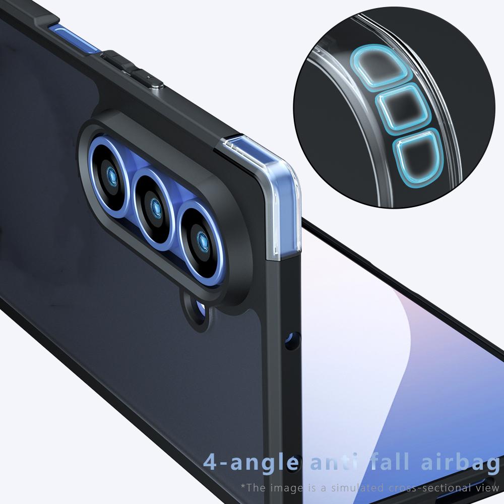 Samsung Galaxy Z Fold7 Armor PC Hybrid TPU Case - Transparent