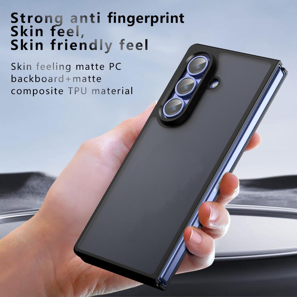 Samsung Galaxy Z Fold7 Armor PC Hybrid TPU Case - Transparent