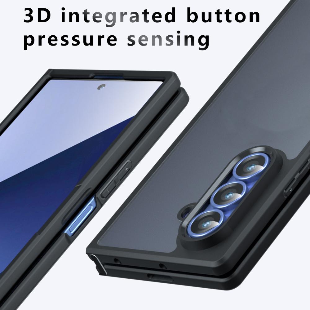 Samsung Galaxy Z Fold7 Armor PC Hybrid TPU Case - Transparent