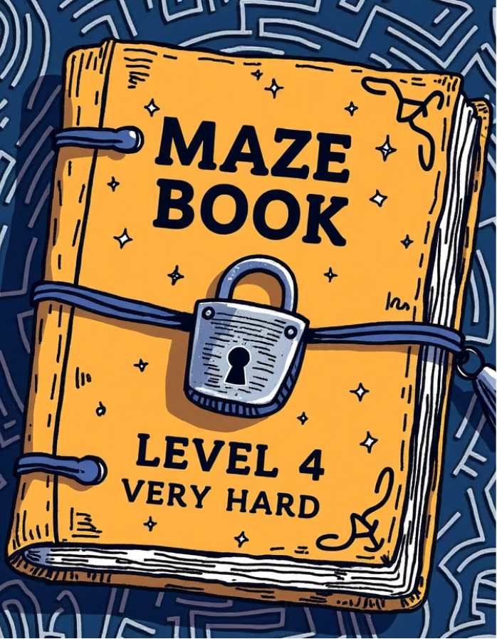 Maze Book for Kids PDF | Very Hard Level Mazes | Level 4 Printable