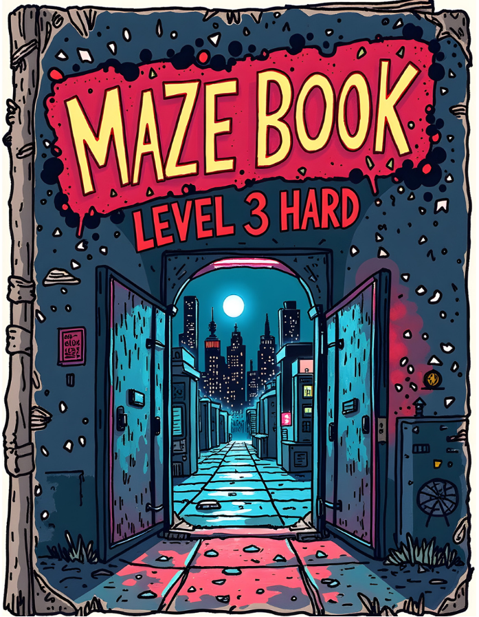 Maze Book for Kids PDF | Hard Level Mazes | Level 3 Printable