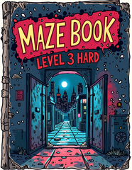 Maze Book for Kids PDF | Hard Level Mazes | Level 3 Printable