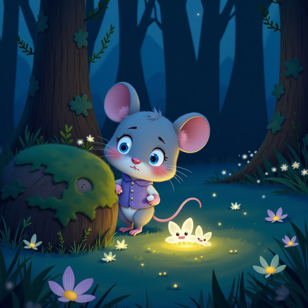 Kids Bedtime Story PDF | Preschool Fairy Tale Book | Milo the Moonlight Mouse | Digital Download