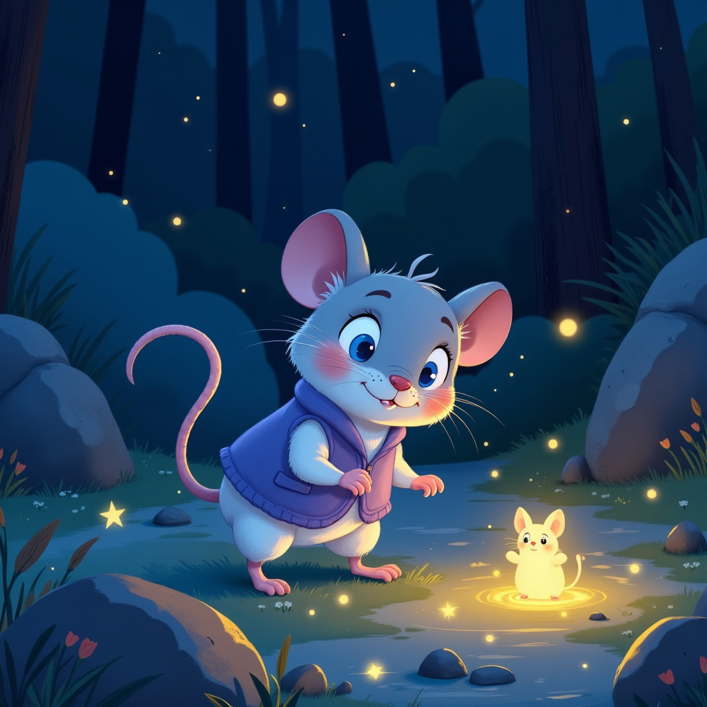 Kids Bedtime Story PDF | Preschool Fairy Tale Book | Milo the Moonlight Mouse | Digital Download