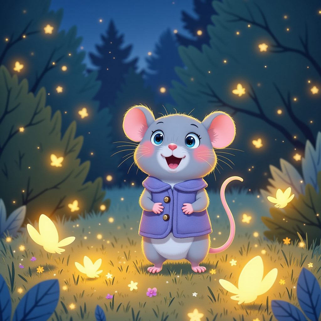 Kids Bedtime Story PDF | Preschool Fairy Tale Book | Milo the Moonlight Mouse | Digital Download