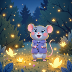 Kids Bedtime Story PDF | Preschool Fairy Tale Book | Milo the Moonlight Mouse | Digital Download