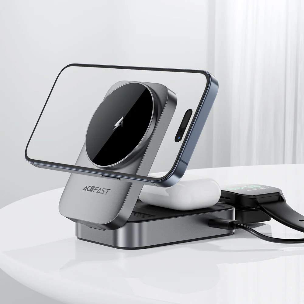 Acefast 22.5W 3-in-1 MagSafe Wireless Charger - The Ultimate Travel Companion