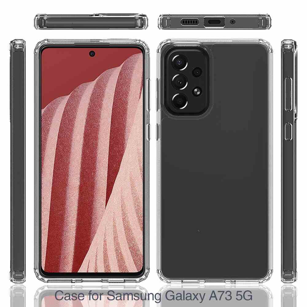 Samsung Galaxy A73 5G Case Acrylic and TPU Scratchproof - Transparent