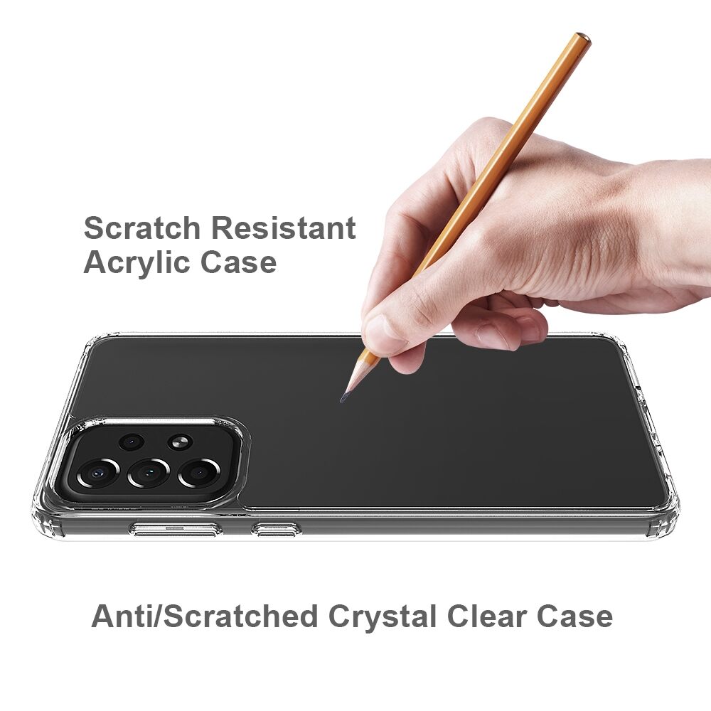 Samsung Galaxy A73 5G Case Acrylic and TPU Scratchproof - Transparent