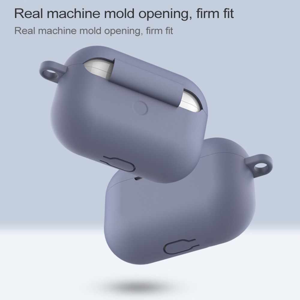 AirPods Pro Case Silicone with Lanyard Hole & Carabiner Pink