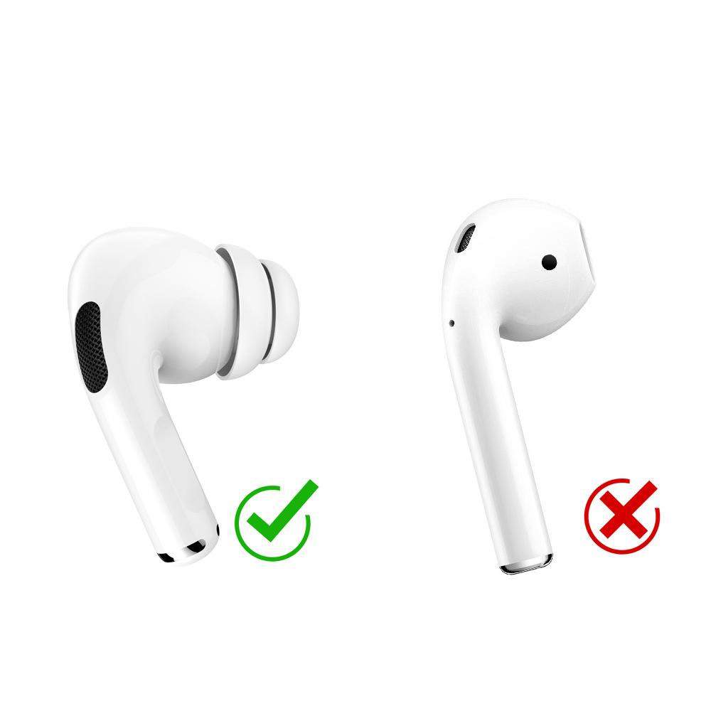 AirPods Pro / Pro 2 AhaStyle Silicone Eartips (White, S+M+L) - Secure & Comfortable