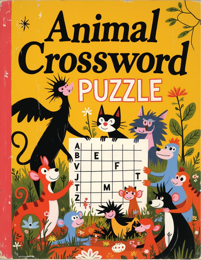 Animal Crossword Puzzle PDF | Fun Learning Activity | Printable with Solutions