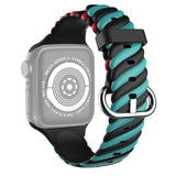 Three-Tone Twist Band for Apple Watch 41mm / 40mm / 38mm - Red Black Green