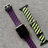 Two-Tone Twist Band for Apple Watch 41mm / 40mm / 38mm - Purple Black