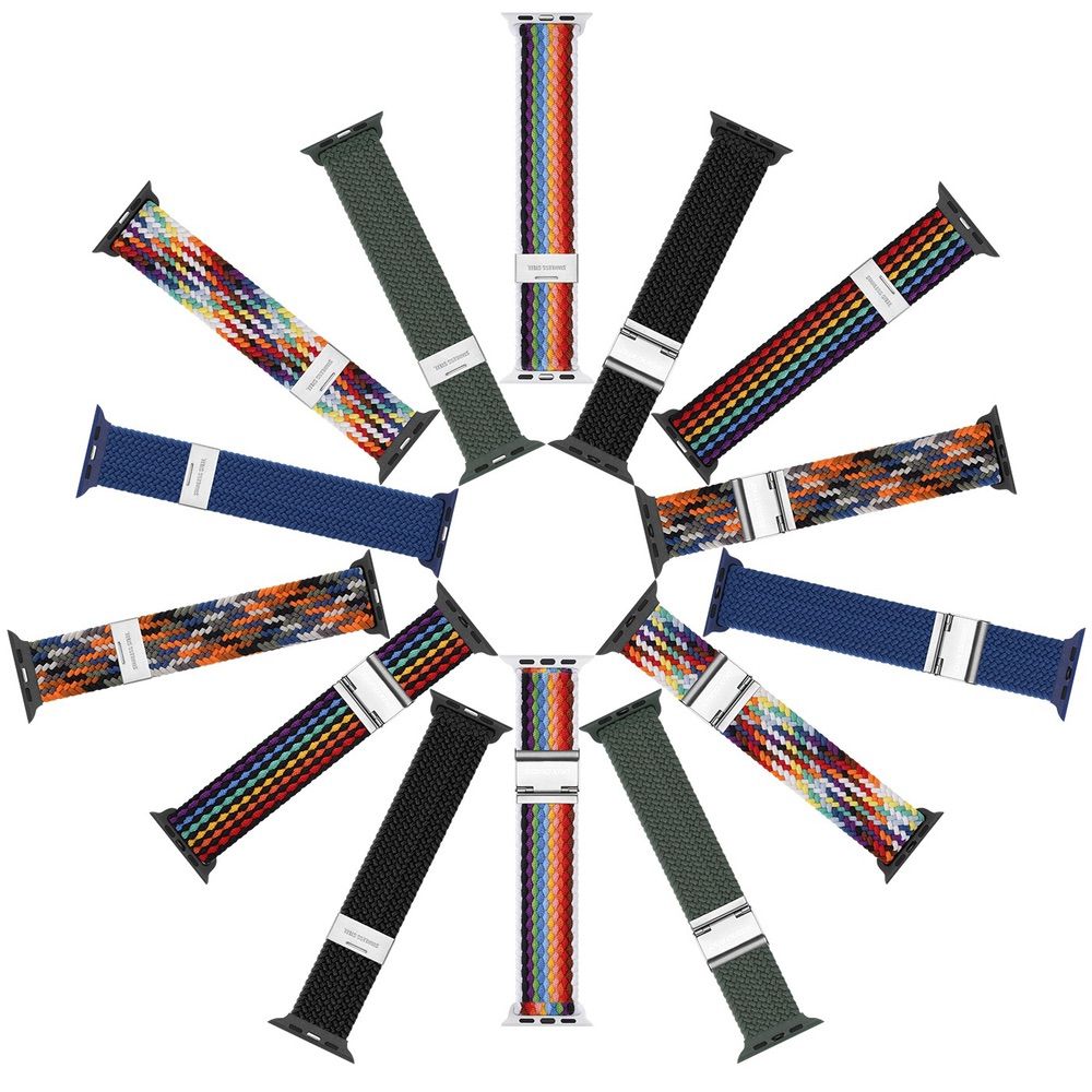 Apple Watch 49mm / 45mm / 44mm / 42mm Band Braided Dux Ducis - Olive Green