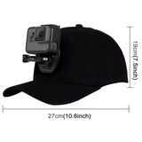 Baseball Hat with J-Hook Buckle Mount Screw for GoPro, DJI OSMO Action