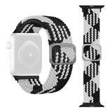 Braided Band for Apple Watch 41mm / 40mm / 38mm - Black and White