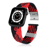 Braided Band for Apple Watch 41mm / 40mm / 38mm - Red Black