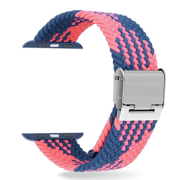 Braided Band for Apple Watch 41mm / 40mm / 38mm - Blue Pink