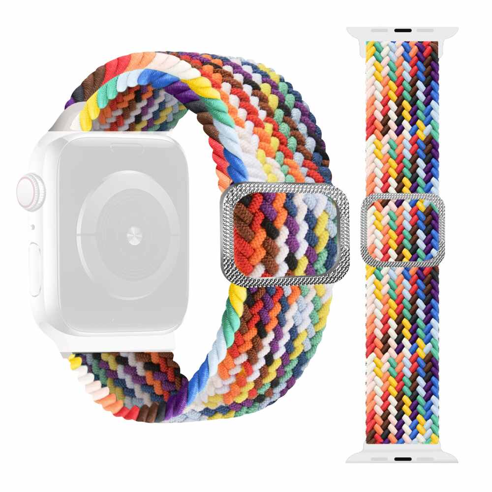 Braided Band for Apple Watch 41mm / 40mm / 38mm - Rainbow Color