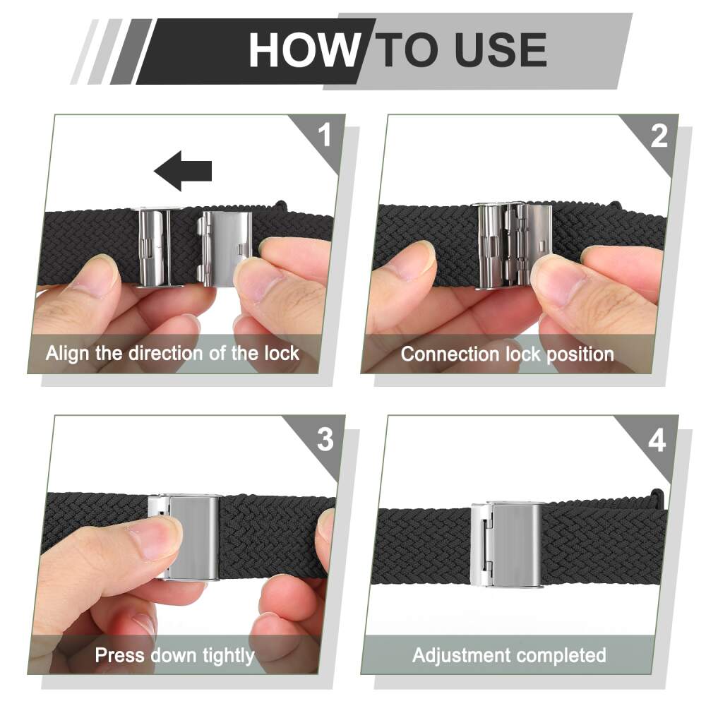 Apple Watch Band 49mm / 45mm / 44mm / 42mm Black-Braided