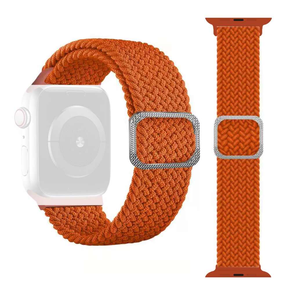 Braided Band for Apple Watch 49mm / 45mm / 44mm / 42mm - Bright Orange