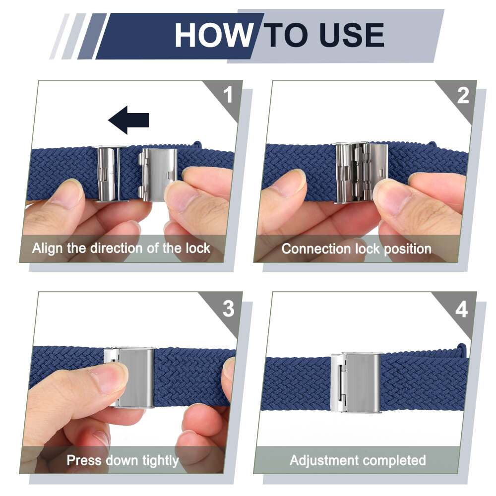 Braided Band for Apple Watch 49mm / 45mm / 44mm / 42mm - Cold Sea Blue