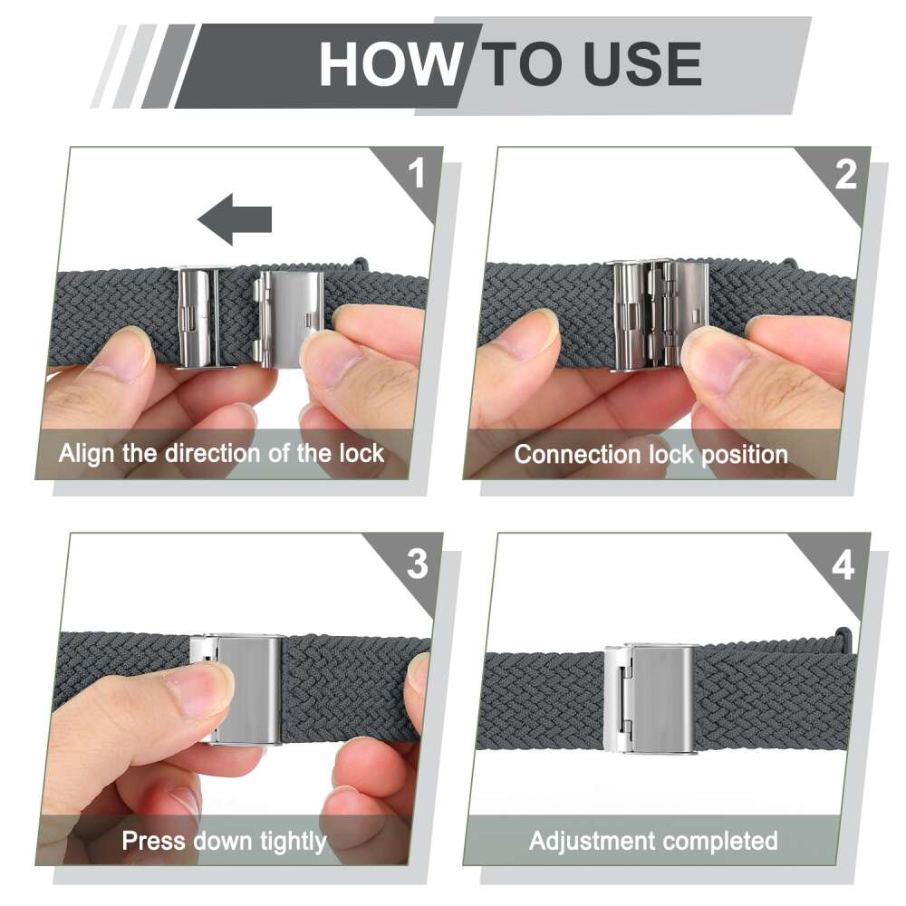 Apple Watch 49mm / 45mm / 44mm / 42mm Braided Band - Grey