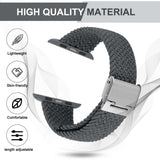 Braided Band for Apple Watch 49mm / 45mm / 44mm / 42mm - Grey