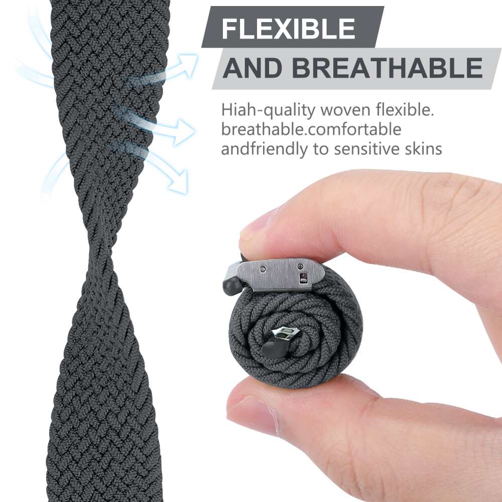 Apple Watch 49mm / 45mm / 44mm / 42mm Braided Band - Grey