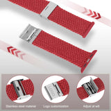 Apple Watch Band 49mm / 45mm / 44mm / 42mm With woven Braided - Red