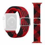 Braided Band for Apple Watch 49mm / 45mm / 44mm / 42mm - Red and Black
