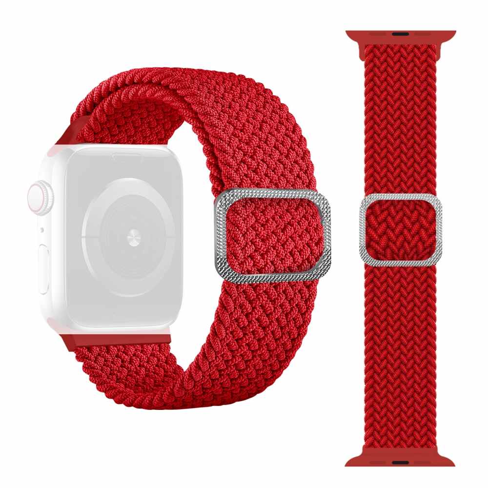 Braided Band for Apple Watch 49mm / 45mm / 44mm / 42mm - Red