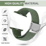 Braided Band for Apple Watch Series 41mm / 40mm / 38mm - Olive Green