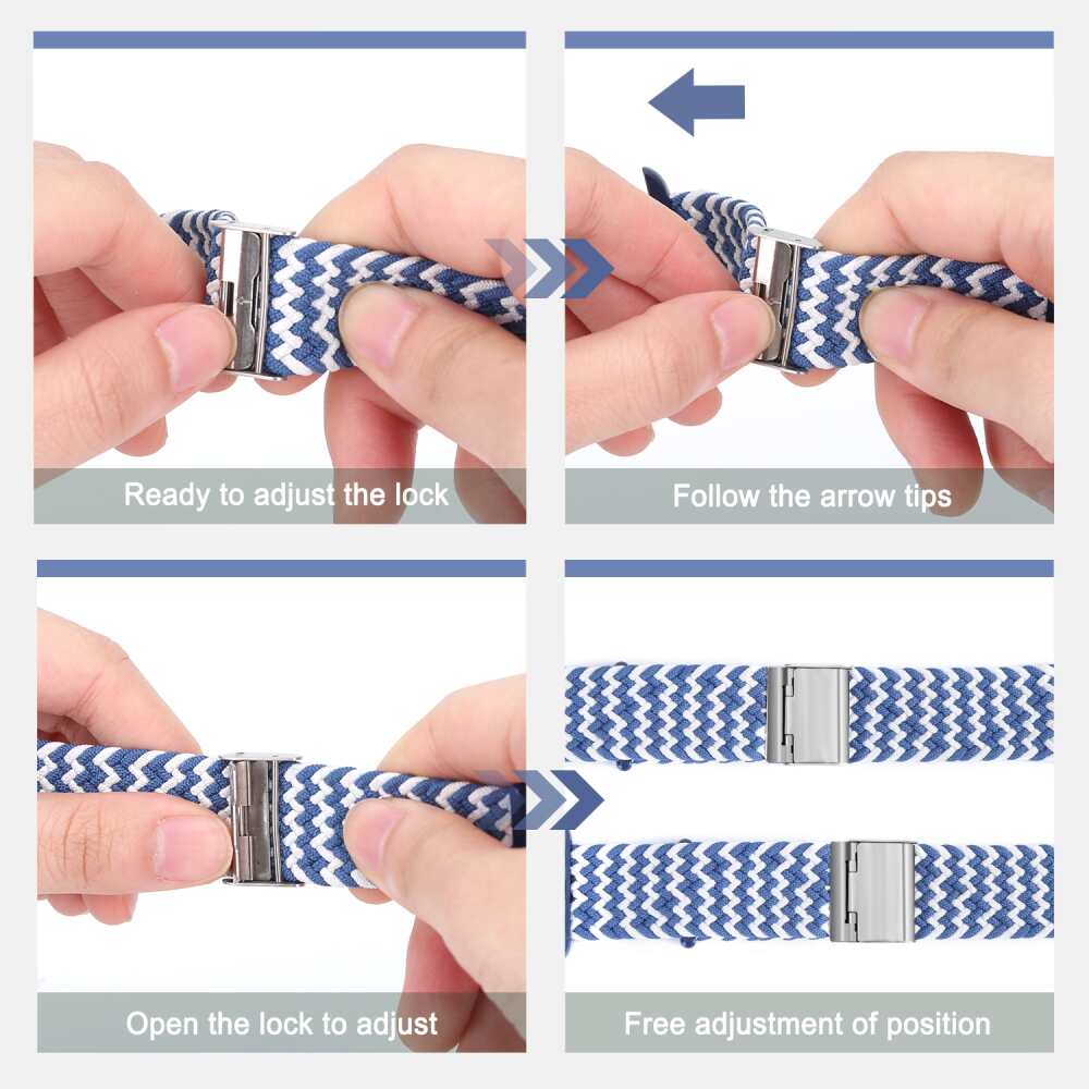 Braided Band for Apple Watch Series 41mm / 40mm / 38mm - Grey