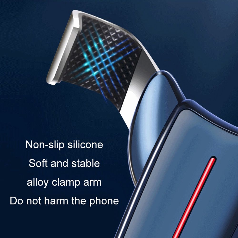 Car Phone Holder Air Outlet Triangular Gravity - Black