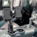Car Phone Holder for Car Cup Double Mobile Phone Holder Mount