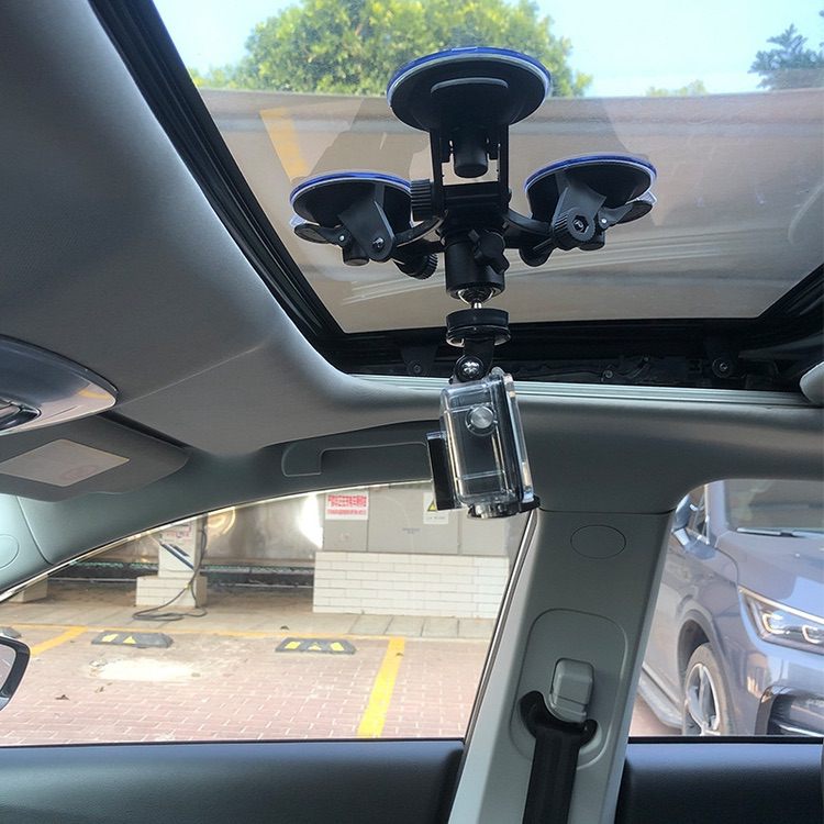 Car Video Shooting Camera, Phone Holder Suction Cup+PTZ+Phone Clip