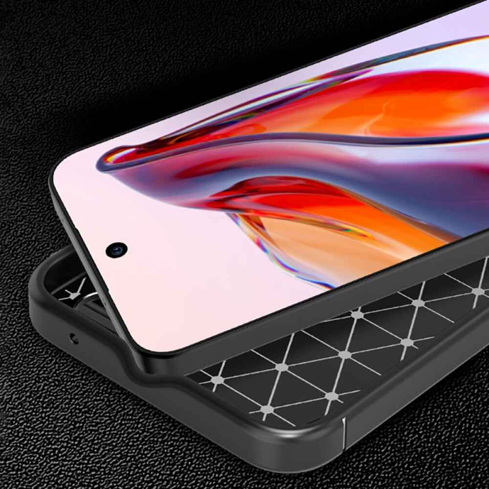 Samsung Galaxy A35 Case Carbon Fiber Texture TPU - Black