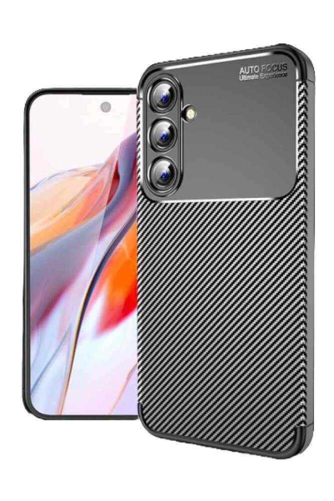 Samsung Galaxy A35 Case Carbon Fiber Texture TPU - Black