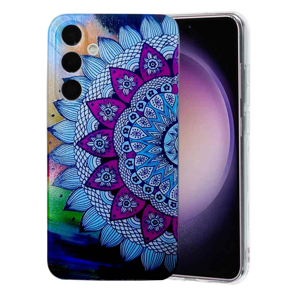 Samsung Galaxy A35 5G Case Colored Drawing TPU - Half-flower