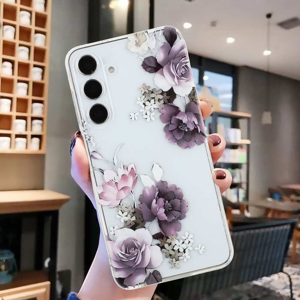 Samsung Galaxy A05s Case Colorful Painting Pattern TPU - Peony