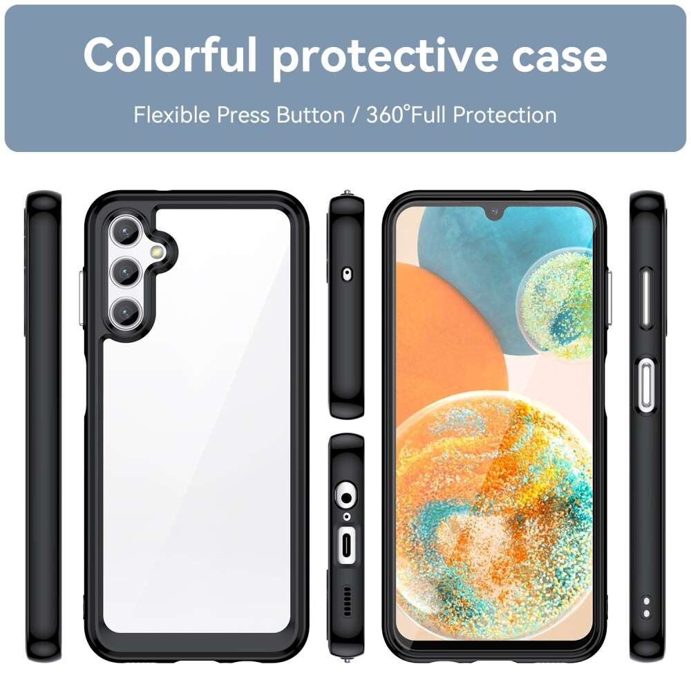 Samsung Galaxy A14 4G Case Colorful Series Acrylic + TPU - Black