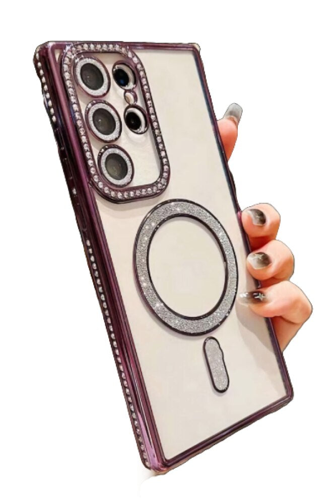 Samsung Galaxy S24 Ultra 5G Case Diamond Gradient Plated - Purple