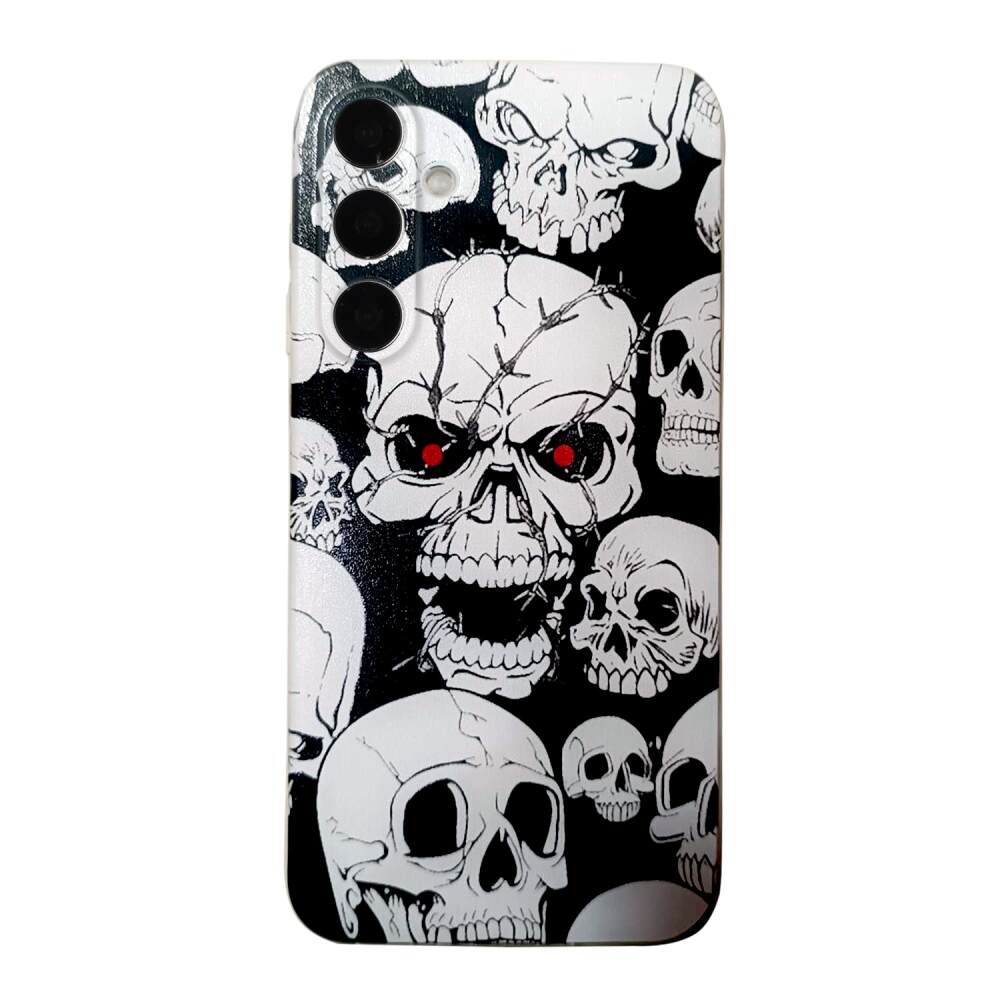 Samsung Galaxy A35 5G Case Drawing Pattern TPU - Skull