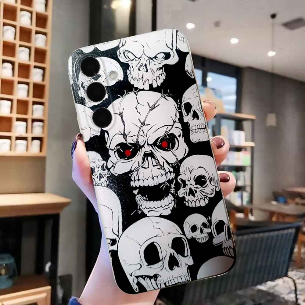Samsung Galaxy A35 5G Case Drawing Pattern TPU - Skull