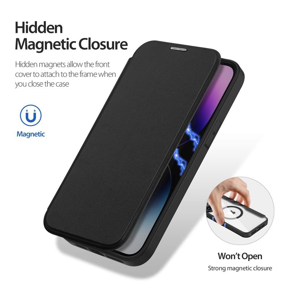 DUX DUCIS iPhone 14 Pro Max Case | MagSafe & Card Slot - Black