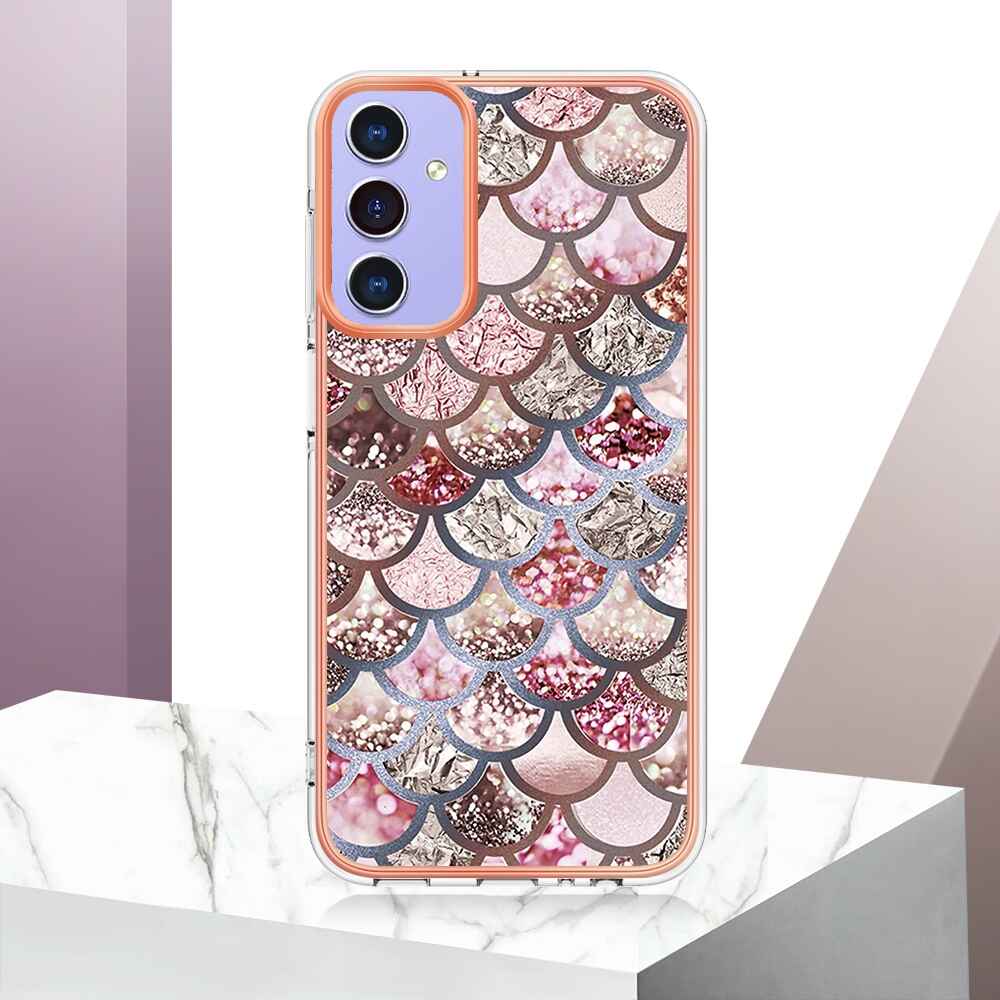 Samsung Galaxy A15 5G Case Electroplating IMD - Pink Scales