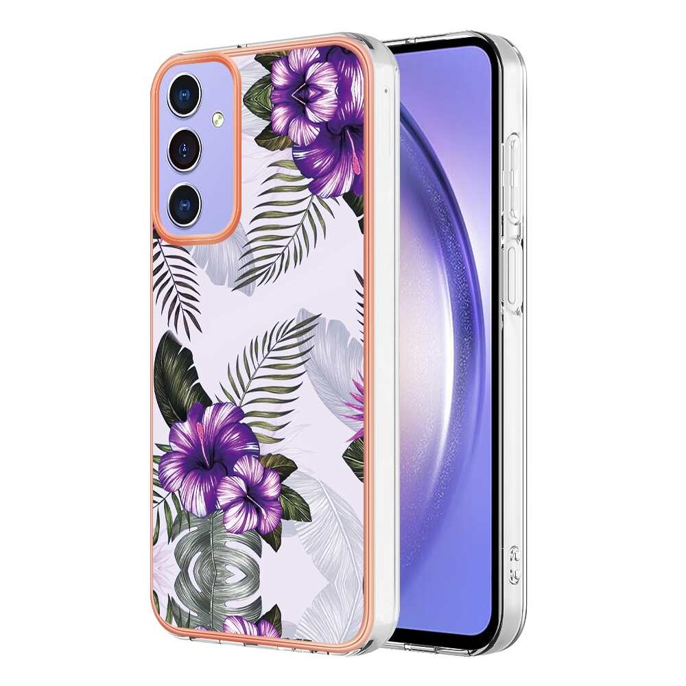 Samsung Galaxy A15 5G Case Protective IMD - Purple Flower