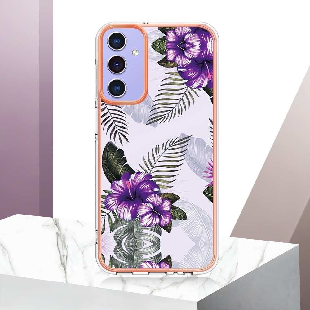 Samsung Galaxy A15 5G Case Protective IMD - Purple Flower